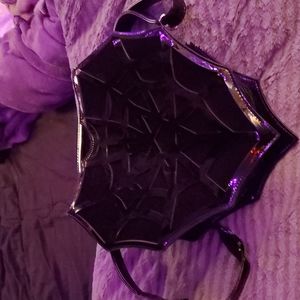 Restyle spiderweb heart shaped purse